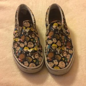 Exclusive Peanuts slip on vans